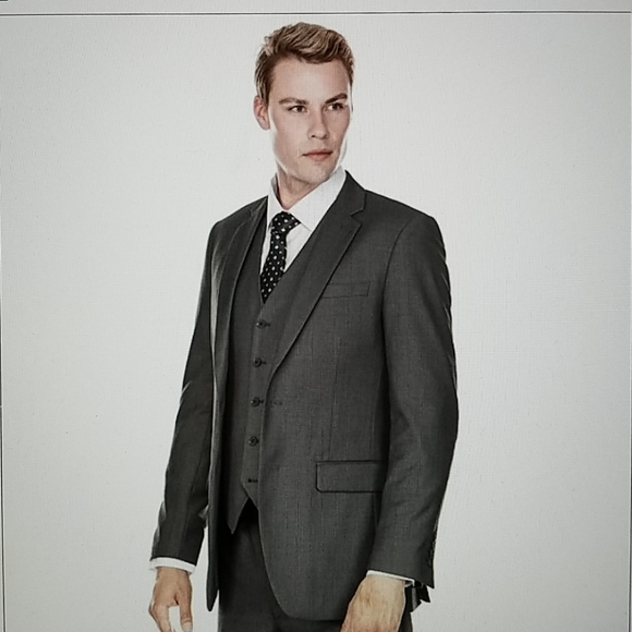 NWT Braveman slim fit 3PC charcoal 2 button suit - Picture 2 of 8